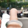頂級放光玻璃種蜜黃飄花正圈手鐲