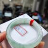 起膠感飄綠花正圈手鐲