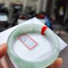 起膠感飄綠花正圈手鐲