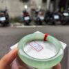 冰種起光膠感十足果綠正圈厚庄手鐲