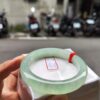冰種起光膠感十足果綠正圈厚庄手鐲