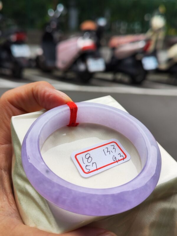 冰透芙蓉種紫羅蘭正圈厚庄手鐲