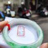 大手圍飄陽綠正圈厚庄手鐲