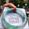 冰玻種飄花正圈寬版厚庄手鐲