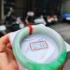 糯冰種飄陽綠正圈超厚庄手鐲