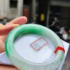 糯冰種飄陽綠正圈超厚庄手鐲