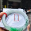 糯冰種飄陽綠正圈超厚庄手鐲