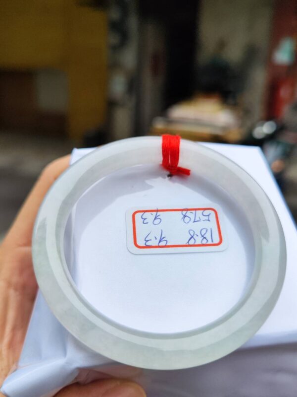 冰玻種白月光正圈圓骨手鐲