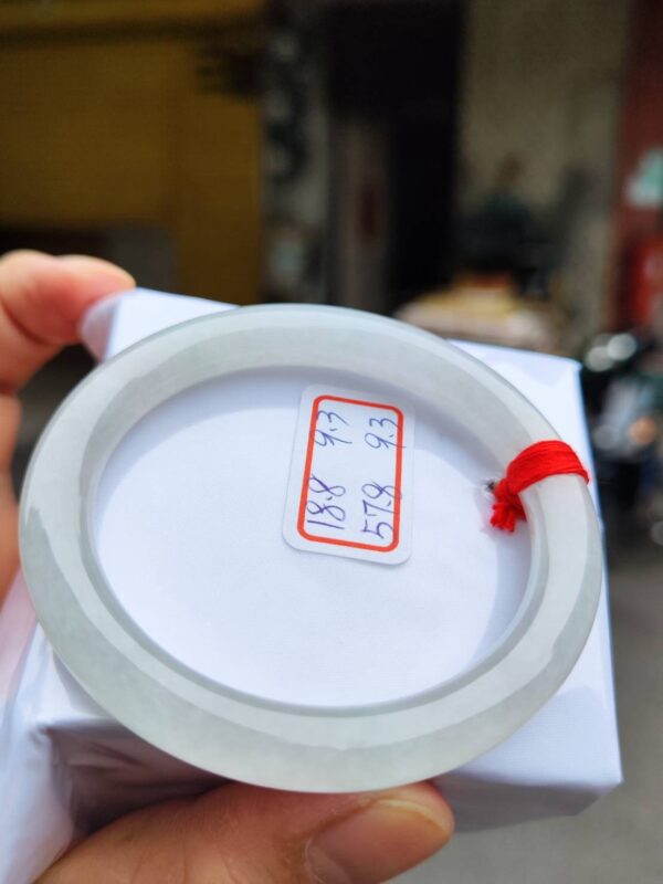 冰玻種白月光正圈圓骨手鐲