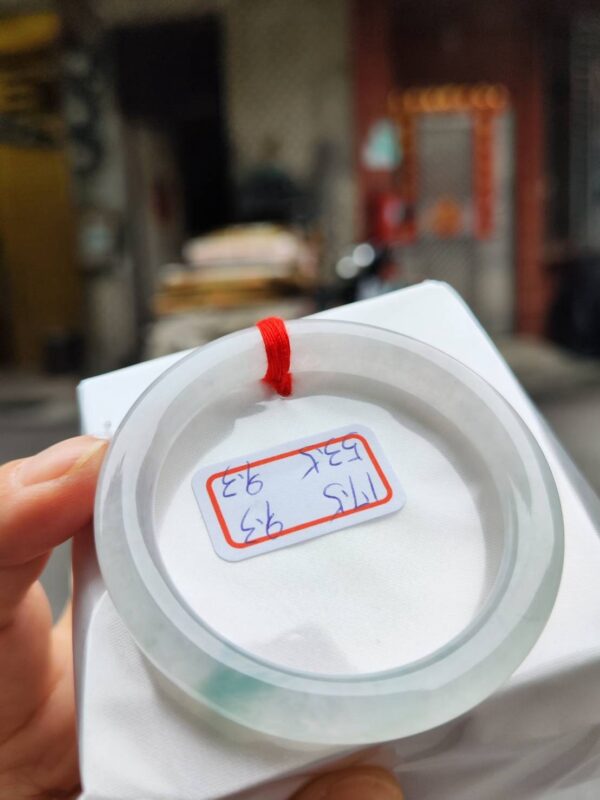 冰玻種白月光正圈圓骨手鐲