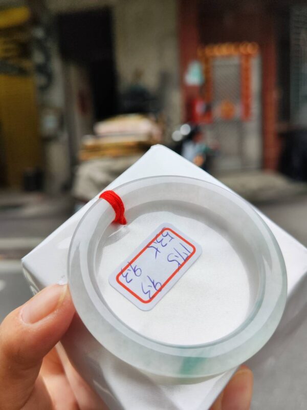 冰玻種白月光正圈圓骨手鐲