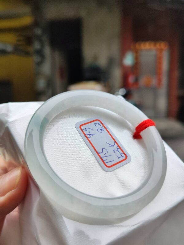 冰玻種白月光正圈圓骨手鐲