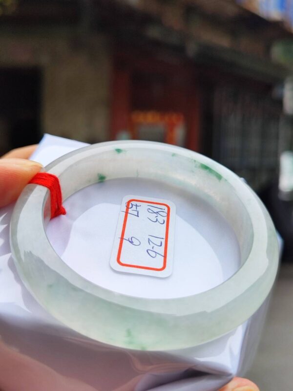頂級放光玻璃種飄花正圈厚庄手鐲