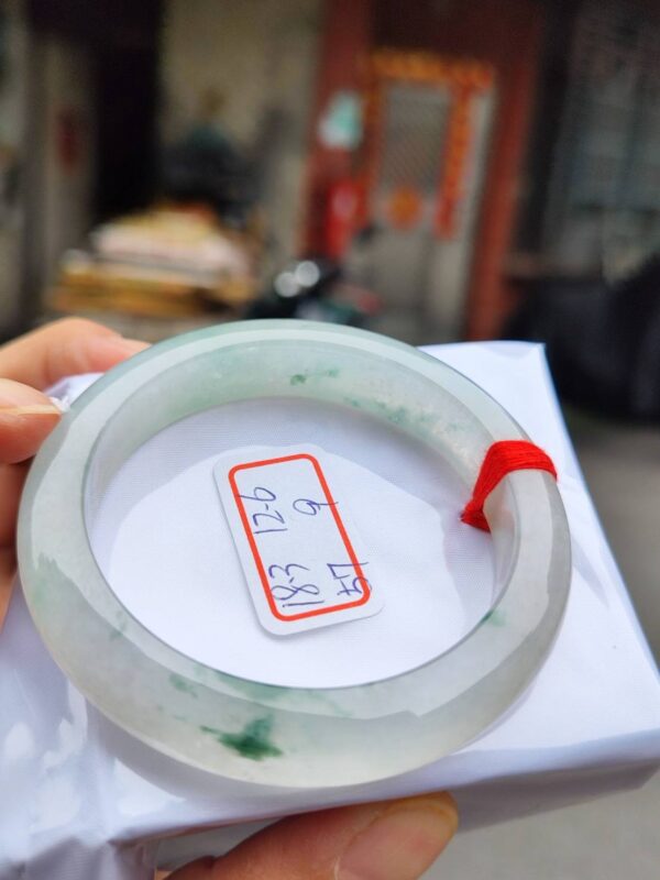 頂級放光玻璃種飄花正圈厚庄手鐲