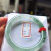 放光玻璃種飄綠花正圈圓骨手鐲