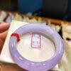冰透的粉紫羅蘭正圈厚庄手鐲