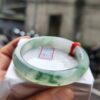 頂級放光玻璃種飄花正圈手鐲