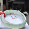 頂級放光玻璃種飄花正圈手鐲