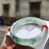 頂級放光玻璃種飄花正圈手鐲