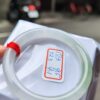 天然緬甸玉A貨 (( 玻璃種))飄花正圈圓骨手鐲