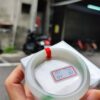 天然緬甸玉A貨 (( 冰種))飄綠正圈圓骨手鐲