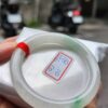 天然緬甸玉A貨 (( 冰種))飄綠正圈圓骨手鐲