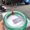 天然緬甸玉A貨 滿陽綠正圈手鐲