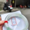 天然緬甸玉A貨 放光玻璃種飄綠花正圈厚庄手鐲