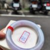 天然緬甸玉A貨 濃豔紫羅蘭正圈圓骨手鐲