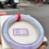 天然緬甸玉A貨 濃豔紫羅蘭正圈圓骨手鐲