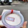 天然緬甸玉A貨 濃豔紫羅蘭正圈圓骨手鐲