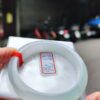 天然緬甸玉A貨 (( 冰種))飄花正圈厚庄手鐲