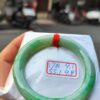 天然緬甸玉A貨 飄陽綠正圈圓骨手鐲