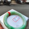 天然緬甸玉A貨 飄陽綠正圈圓骨手鐲