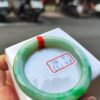 天然緬甸玉A貨 飄陽綠正圈圓骨手鐲