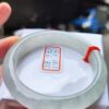 天然緬甸玉A貨 放光玻璃種正圈厚庄手鐲