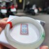 天然緬甸玉A貨 (( 冰種))飄綠花正圈手鐲