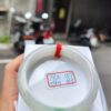 天然緬甸玉A貨 (( 冰種))飄綠花正圈手鐲