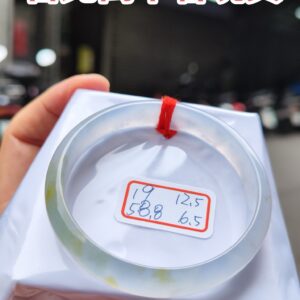 天然緬甸玉A貨 放光玻璃種飄蜜黃正圈手鐲