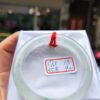 天然緬甸玉A貨 放光玻璃種飄花正圈厚庄手鐲