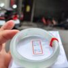 天然緬甸玉A貨 放光玻璃種飄花正圈厚庄手鐲