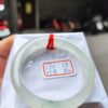 天然緬甸玉A貨 放光玻璃種飄花正圈厚庄手鐲