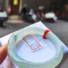 天然緬甸玉A貨 放光玻璃種飄花正圈厚庄手鐲