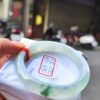 天然緬甸玉A貨 放光玻璃種飄花正圈厚庄手鐲
