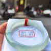 天然緬甸玉A貨 放光玻璃種飄花正圈厚庄手鐲