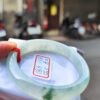 天然緬甸玉A貨 放光玻璃種飄花正圈厚庄手鐲