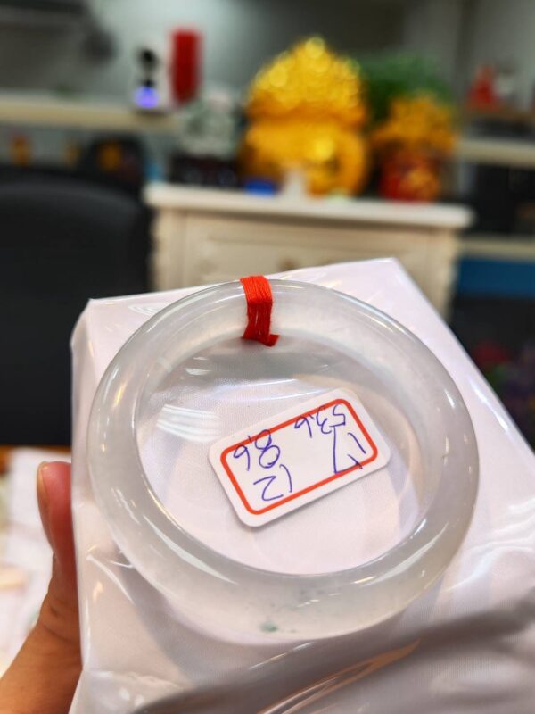 天然緬甸玉A貨 頂級放光玻璃種厚庄正圈手鐲