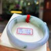 天然緬甸玉A貨  濃豔紫羅蘭正圈手鐲