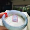 天然緬甸玉A貨  濃豔紫羅蘭正圈手鐲