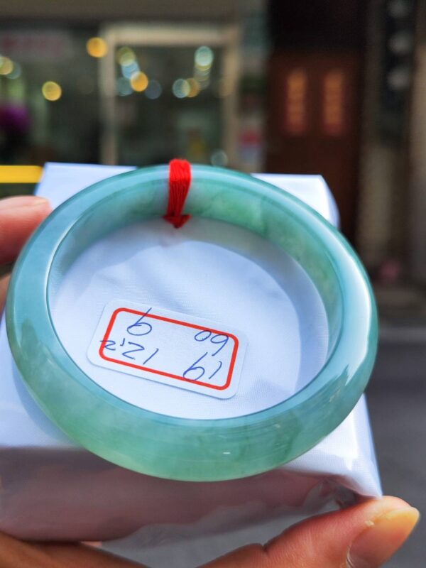 天然緬甸玉A貨 老坑冰種晴底正圈手鐲